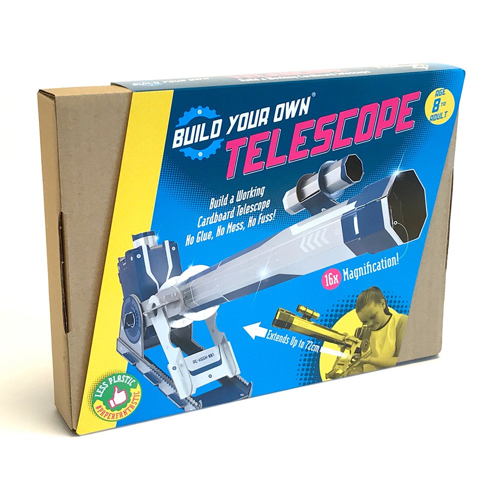 Cardboard Telescope Kit - Build Your Own Eco Friendly Toys Cardboard Tube Telescope Kit